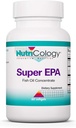 Nutricologie Super EPA - Omega 3 Supliment, Concentrat de ulei de pește, EPA, DHA, Omega 3 Acidi grași, Anchovies Sustenabil-sursa, Softgels - 60 Conte