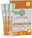 Sunwarrior Hydration Pulver Elektrolyt-Packets Pulver B12 Elderberry | Juicy Ananas Gefickt 18 Stick Packs 126g Pouch | Vegan und pflanzlichen Zucker Kostenlos