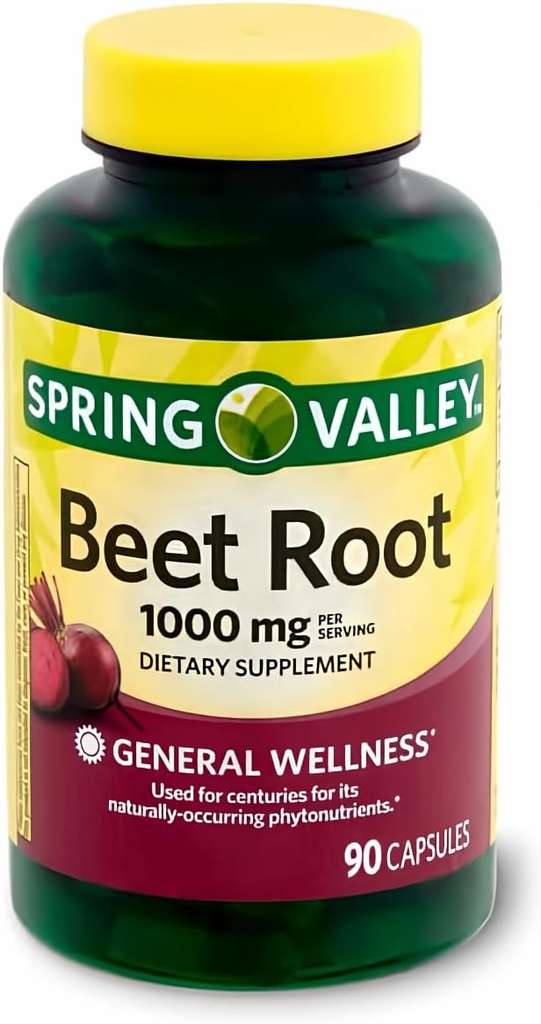 Spring Health Valley Beet Коренева добавка, 1000 мг, 90 граф + вітамін Путівник