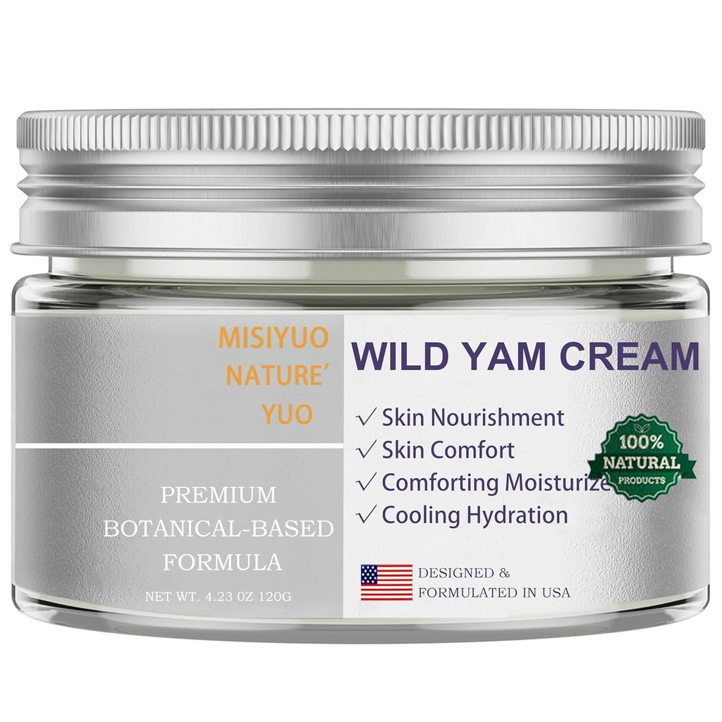 Organic Wild Yam Cream til kvinder - Lindrende hud komfort, naturlige ingredienser, 120g