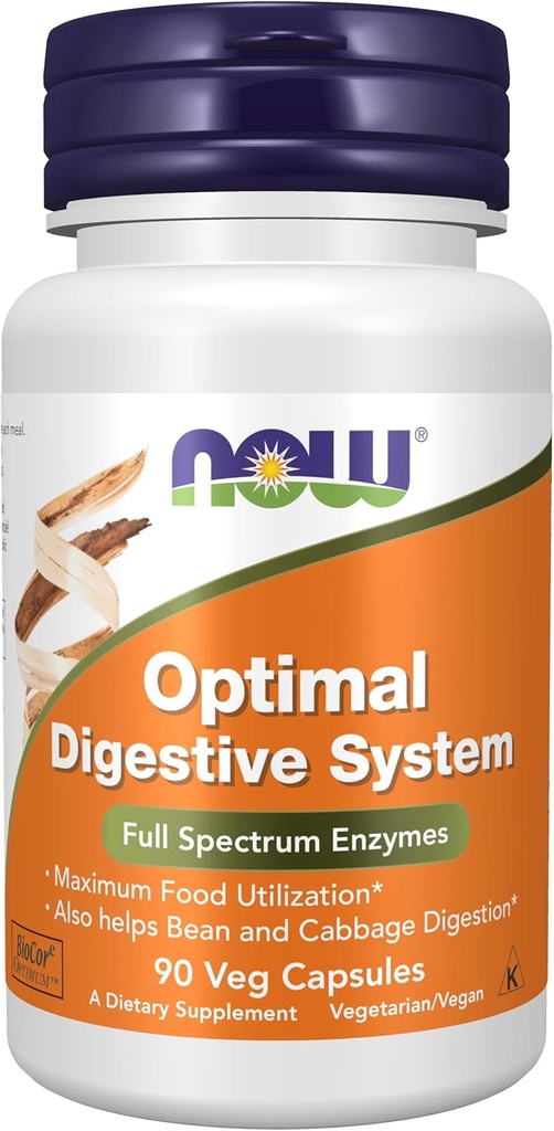 עכשיו תוספי מזון, מערכת אופטימאלית Digestive, Full Spectrum Enzymes, 90 ואג קפסולות