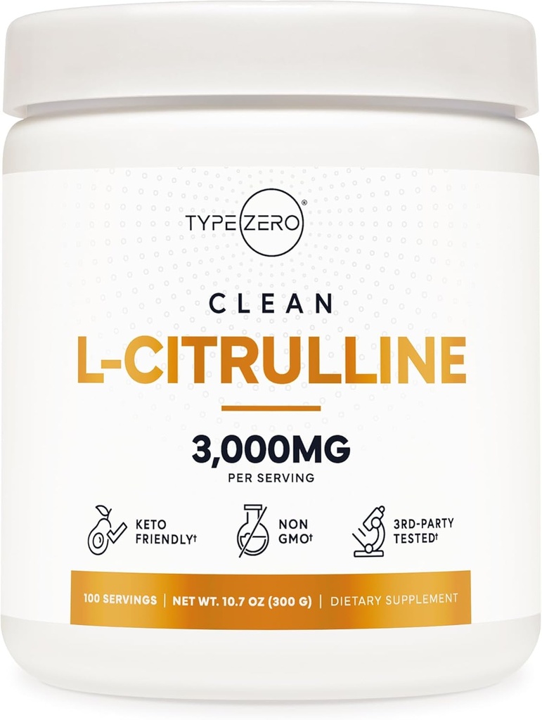 Tip Zero L-citrulin osnovni prah, 3000mg na strežbo - 100 Serving