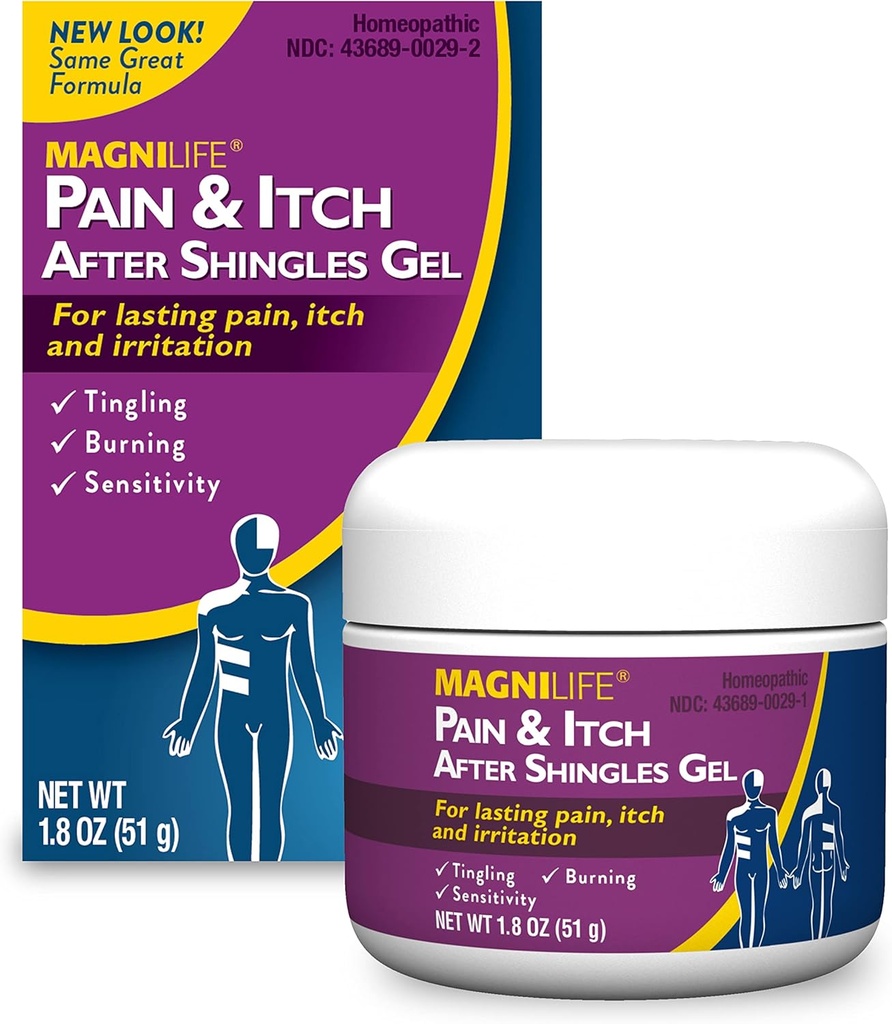 MagniLife Pain och Itch Relief Gel, lindra naturligt Tingling, irritation och känslighet med Jasmine och Mezereon - 1.8oz