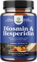 Diosmin Hesperidin 1000mg Complex for Circulation - Hesperidin & Diosmin Complex 1000mg from Bitter Orange for Vein Support - ISO 17025 Lab Tested - Vegan Non- GMO & Gluten Free (2 měsíční dodávka)