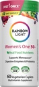 Regenbooglicht Multivitamine voor vrouwen 50+, Vitamine C, D & Zink, Probiotica, Vrouwen Eén 50+ Multivitamine Biedt hoge potentie Immune Ondersteuning, Niet-GMO, Vegetarisch, 60 Tablets