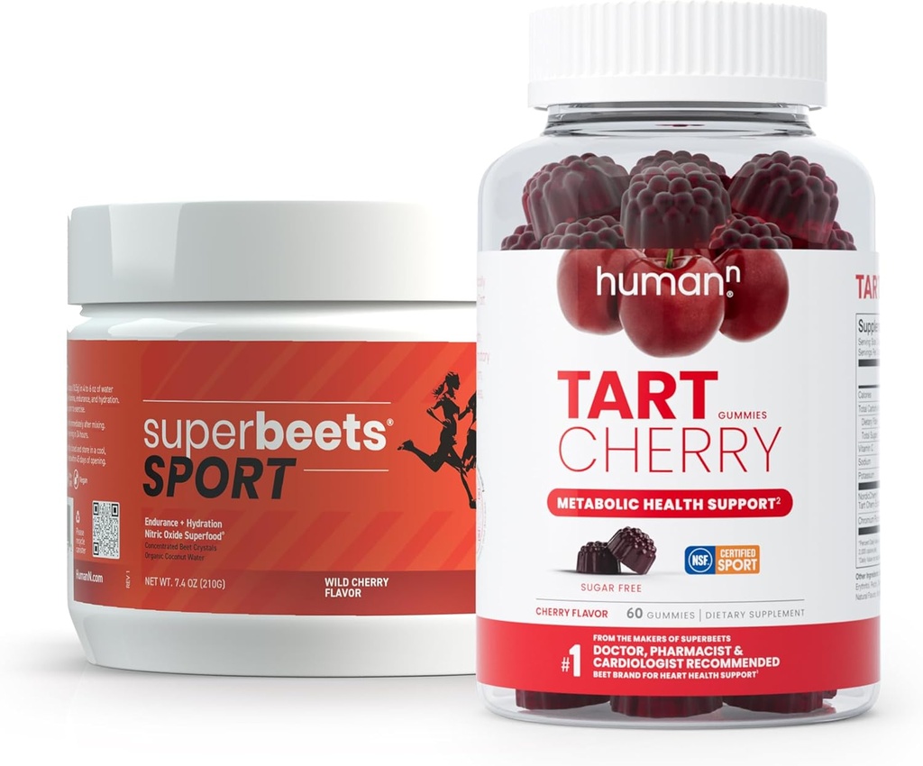Humann SuperBeets Sport & Tart Cerise Gummies