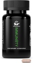 Sur Immunity Imune Support Supplement with Vitamina C, Cereja de Acerola, Extrato de Chá Açafrão & Verde - Regime de Bem-Estar de Defesa Optimal, Antioxidante Mistura & Vegan Polyfenol Supplement (120 Cápsulas)