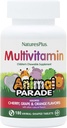 NaturalsPlus Animal Desfile Multivitamínico mastigável para crianças - 180 Comprimidos em forma de animal - sabores naturais variados - vegetariano, sem glúten - 90 Servimentos