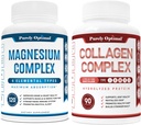 Magnesium Citrate, Malate, Muscle Relaxation - 120 kapa + Collagen Peptides kapsulak (I, II, III, V, X motak)