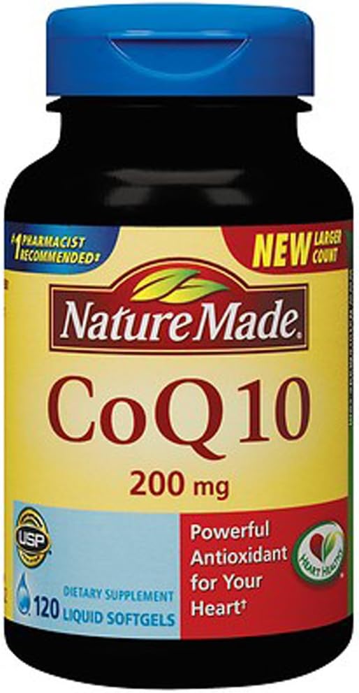 Nature Made CoQ10 Naturally Orange 200 mg - 다이어트 보충 120 Softgels