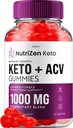 NutriZen Keto ACV Gummies - Advanced Formula Nutri Zen Keto Plus ACV Gummies Apple Cider Vinegar Keto Nutrizen ACV Gummies Dietary Supplement Reviews Men Women (60 Gummies)