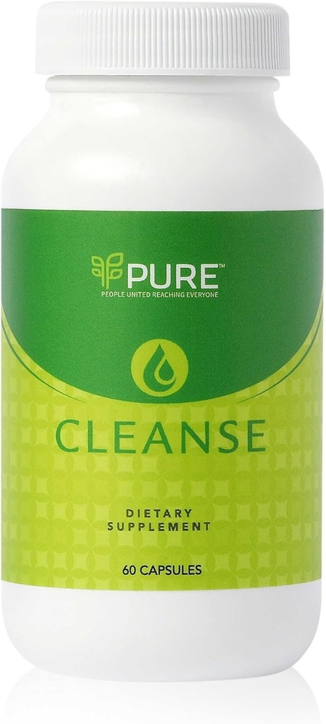 PURE Live Cleanse  по-добра формула за по-добро разлагане и насърчаване на здравето на червата - Non-GMO - 60 капсули