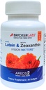 Bricker Labs Natural Lutein + Zeaxanthin Eye 补充 – 支持眼,脑,和皮肤健康与Macular Carotinoids, 高级生物利用率, AREDS2 Chosen Lutein Source – 60 Soft Gels