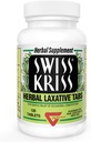 Swiss Kriss Herbal Відносні таблетки, Gentle & Natural Laxatives for Constipation Relief для дорослих і дітей за віком 6-12 годин, Senna Laxative, 120 таблеток Загальний