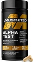 MuscleTech Testosteronas Booster vyrams, AlphastTest - T-Boost Mens Addition with Tribulus Terrestris & Boron - Daily Vyras sporto dirbtuvių papildai raumenų augimui, ištvermės ir energijos - 120