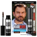 Blackbeard für Herren Instant Beard Farbe – All Day Beard, Mustache, Eyebrow und Sideburns Farbe – Temporär, Allergiker Bart Dye Alternative – Bis zu 45 Anwendungen – Dark Brown, 1 Pack