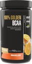 Maxler 100% Golden BCAA Pó - Intra & pós de recuperação de exercícios bebida para recuperação muscular acelerada e crescimento muscular magro - 6 g Vegan BCAAs Aminoácidos - 60 Servings - Laranja