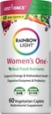 Rainbow Light Womens One High Potency Daily Multivitamiini, Naisten Multivitamiini tarjoaa korkea-Potency Immuuni tuki, Vitamiini C, Biotin ja Ashwagandha, kasvissyöjä, 60 Count