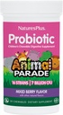 NaturesPlus Animal Parade Probiotic, Mixed Berry - 30 Chewables - Children's Digestion Supplement - Stöder Gut Health & Immune Function - Vegan, Gluten Free - 30 portioner