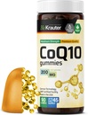 BIO KRAUTER CoQ10 200mg Gummi - 90 Vegan Chews - Coenzym Q10 Supplement - Pectin-Based Antioxidant Gummies für Erwachsene