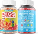 2 Pack Phosphatidylserine Phụ cho Trẻ em + 2 Pack Kids Multivitamin Gummes