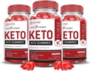 Laboratori giustificati (3 Pack Trim Tummy Keto ACV Aceto di sidro di mele formulato con polvere di succo di barbabietola di melograno B12 Vegan Non OGM 180 Gummies
