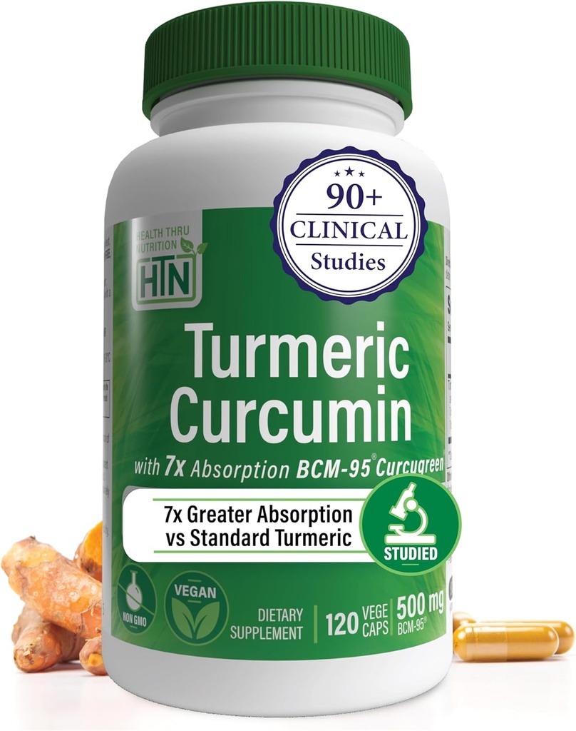 Y tế Thru Nutrrition Turmeric Curcumin kết hợp 500mg như BCM-95 Cucugreely Culicly striized (Pack 120)