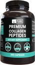 PURE ORIGINAL INGREDIENTS Marine Collagen (365 Kapseln) Kein Magnesium oder Reisfüller, Immer rein, Lab Verifiziert