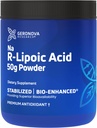 Geronova Araşdırma Bio-Enhanced Na R-Lipoic Acid Toz, 50g - 4 ay təhlükəsizlik - Esnek Dosage üçün Stabilize R Alpha Lipoic turşusu Toz - Easy Mixing və Yaradılmış Aborpsiya Nerve