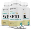 Laboratorium Dibenarkan (3 Pack) Speedy Keto ACV Pil 1275MG Formulasikan dengan Apple Cider Vinegar Keto Dukungan Alternatif Blend ke Gummies 180 Kapsul