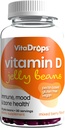 Vitamina D Jelylly Beans, suport de l'Imune Health, Protenes Bone salut, Based, Vegan & Guten Free, mesclat Berry Flavor, 90 Jely Beans, 30 Servings