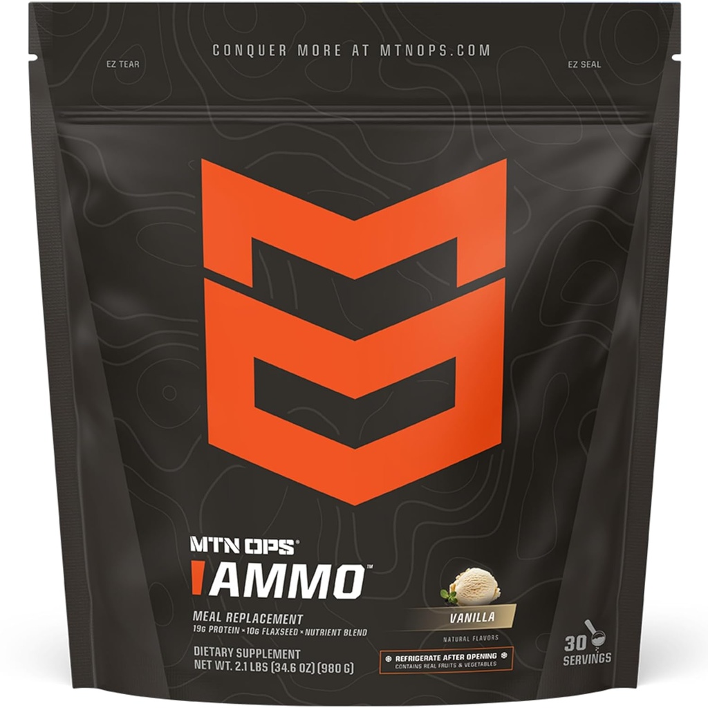 MTN OPS Ammo Protein Meal Replacement Powder - 28 Servings, Vanilla