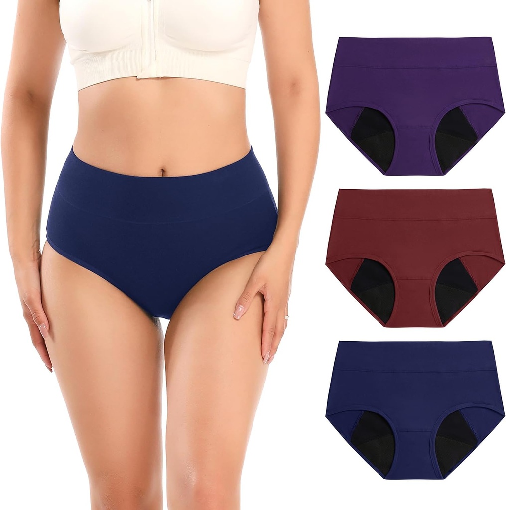 Molasus Incontinence Biancheria intima per le donne Absorbency Periodo Leakproof Panties