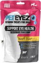 Pet Ullz Uning Stain Eliminar Viventave Tracta pels gossos - Suport de la salut d'Ull i Reducció d'Ull i llàgrimes Sing Stain Buildup - 100% el Dog Natural tracta a w/Gofons, antioxidants i Nutrients - Beef Flavor - 1oz