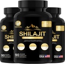 35450MG Puro Shilajit Suplemento - Himalayan Orgânico Shilajit para homens e mulheres máxima potência Shilajit para melhor energia e suporte imunológico 270 Cápsulas Veggie