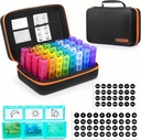 Maandelijkse pil Organizer 3 keer per dag,pil Organizer 3 keer per dag met32 dagen Sticker&4 weken Sticker&32 Dagelijkse afdelingen, Houd Vitaminen, Complementen en Medicatie. Odorless, gezonde pil Box
