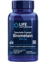 Life Extension Specially-Coated Bromelain, Pineapple Extract, Joint Health, Joint Comfort, Vegetarian, Gluten-Free, Non-GMO, 500 mg, 60 enteric-Coated Tablets