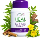 Intus Heal Colon Cleanse and Gut Health Supplement for Women – Ayurvedic Detox Cleanse for Digestive Health – Gut Detox Cleanse & Body Detox for Women – 60 таблеток
