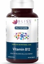 Vitamin B12 100% RDA, Cynocobalamin, Boost Energiniveauer Sund Nervesystemet Funktionstillæg for mænd og kvinder - 60 Vegetariske tabletter