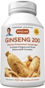 ANDREW nowseng 200mmg - 180 Capules - Extraïdes estàndard per donar suport a Bé-Bing. Adaptogen, combat de combat i estes. A poc a poc, cap a fàcil. Sense additius