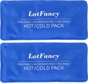 LotFancy jégcsomag sérüléseknek, csomag 2, FSA HSA Támogatható, újrahasználható Hot Cold Pack terápia, hűtés vagy melegítő pad elsősegély, hátsó vállnyak fej fájdalom megkönnyebbülés, 11 x 5 inches