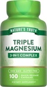 Nature 's Truth Triple Magnézium Complex Supplement - 124; 100 Capsules from Magnézium Oxide, Citrate & Aspartate