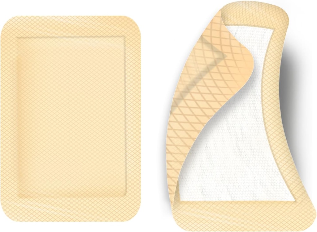 50kpl Suuret kiinnityshihnat 4 x 3 tuumaa Elastinen kiinnityshaavojen pukeutuminen Bandage Suuret haavat Ensiapusiteet, ihon väri