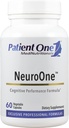Paziente One NeuroOne | Supplemento alla memoria di supporto, cognizione, mood e messa a fuoco* | con Citicolina, Acetyl-L-Carnitina, Gingko e altro | 60 capsule