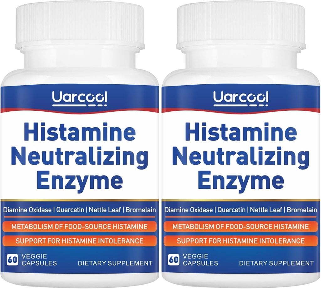 DAO Enzyme Supplement Histamine Diamine Oxidase Supplement for Smooth Digestion - Made in USA - 60 Softgels (2 Bottles)