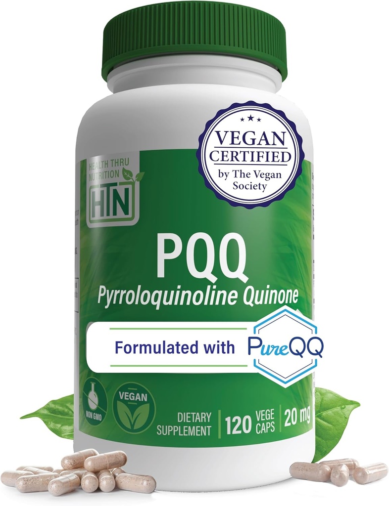 Sănătate Thru Nutriţie PQQ 20mg 120 Servings Pyrrolochine Quinone ca PureQQ  Supliment