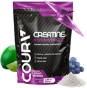Coura Creatine Monohydrát Lemon- Berries Flavor - 450g - Sportovní dodatek - Síla a vytrvalost - Ideální pro intenzivní cvičení - Lepidlo zdarma - Láhev zdarma