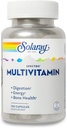 SOLARAY Spectro Multivitamin com Ferro - Multi Vitamina com Cálcio, Magnésio, Verdes Energizantes, Ervas & Enzimas Digestivas - Digestão, Energia e Apoio à Saúde Óssea - 16 Servões, 100 Cápsulas