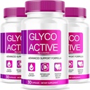 (3 Pack) Glyco Active, Glyco Active Capsulas, Glyco Active Advanced Formula, Glyco Active All Natural Formula Pills, Glyco Active Capsulas Comentários, 90 Cápsulas por 3 meses
