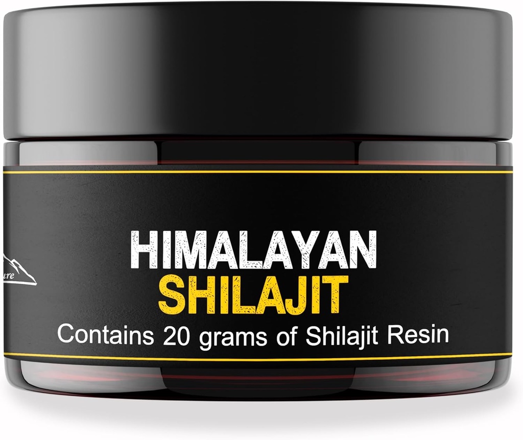 Generisk SHILAJIT - Himalayan Sourced Shilajit Resin för män och kvinnor | Naturlig och Mest Potent | Tredje Part Lab Testad | 60 dagar Sun Dried | Med Mätning Spoon | 20 Grams.